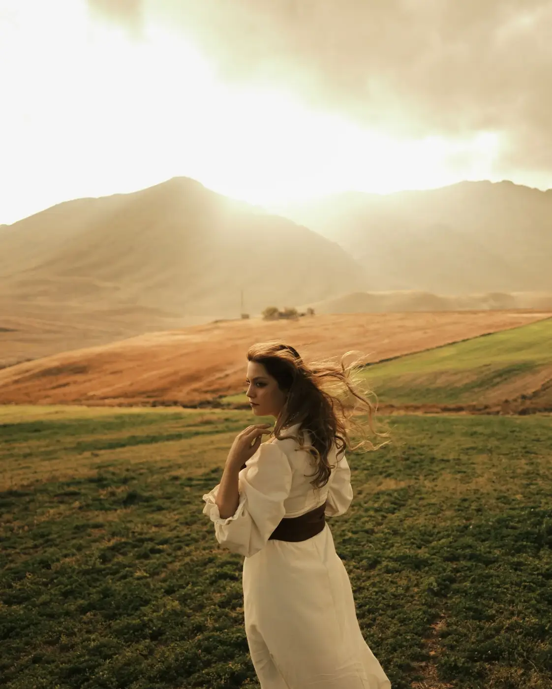 White dress editorial